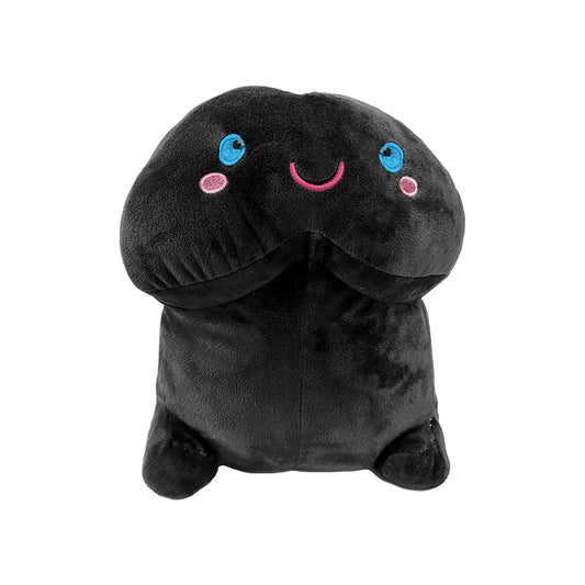 Shots Short Penis Stuffy Plush Toy – Black