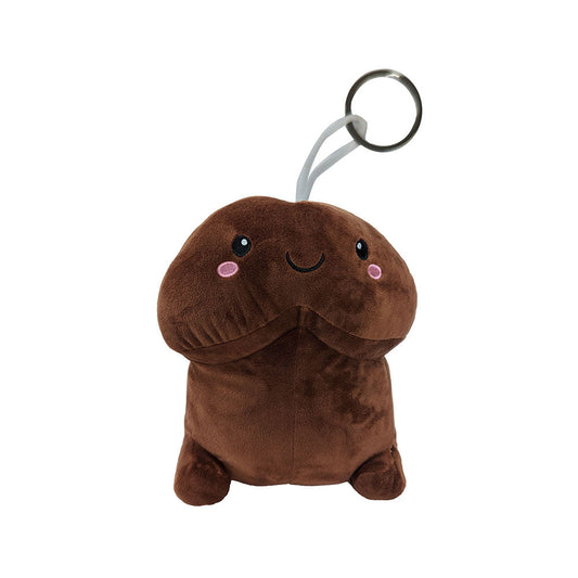 Shots Short Penis Stuffy Plush Toy - Brown