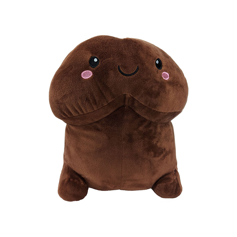 Shots Short Penis Stuffy Plush Toy – Brown