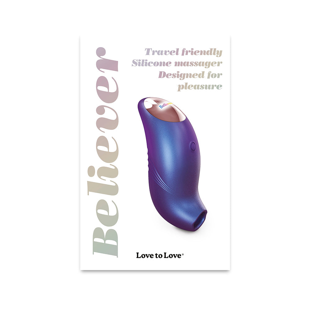 Love to Love Believer Iridescent Night Clitoral Stimulator – Purple