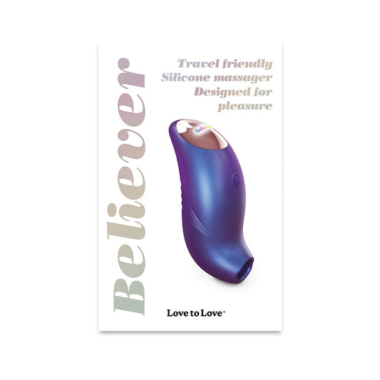 Love to Love Believer Iridescent Night Clitoral Stimulator – Purple