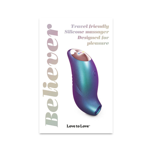 Love to Love Believer Clitoral Stimulator – Iridescent Turquoise