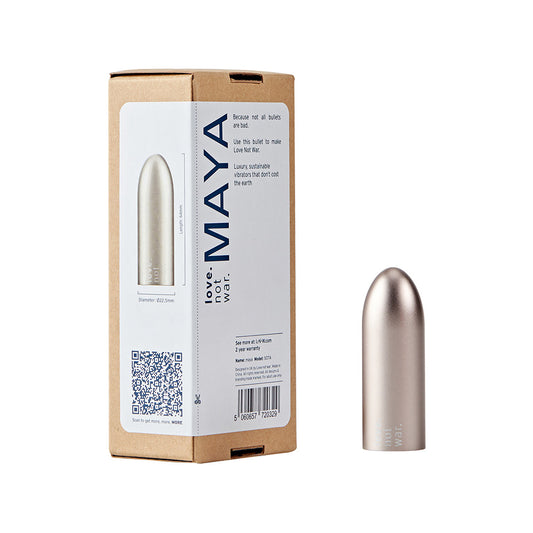 Love Not War Maya Head Bullet Vibrator for Clitoral Stimulation - Grey
