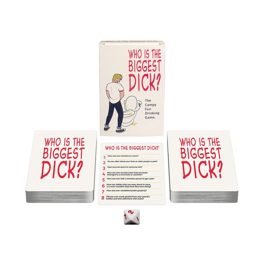 Kheper Games Who's the Biggest Dick? Drinking Card Game – Multi-Color