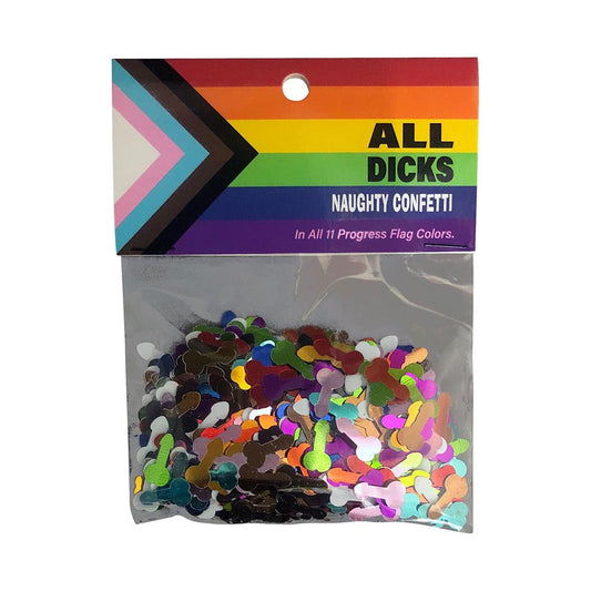 Kheper Games All Dicks Naughty Confetti - Adult Party Confetti in Assorted Colors
