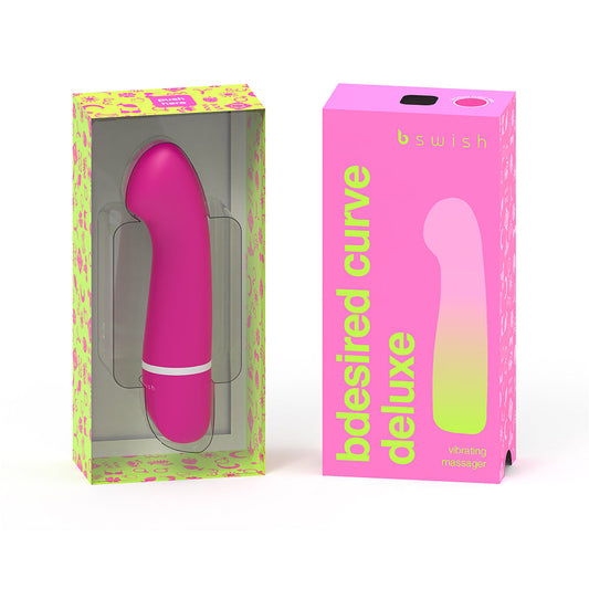 B Swish Bdesired Deluxe Curve Massager – Hot Pink