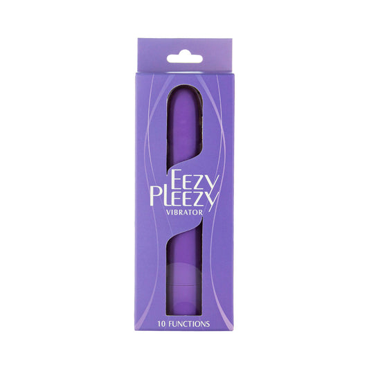 BMS Eezy Pleezy Classic Vibrator – 7 in. Purple – 10 Functions