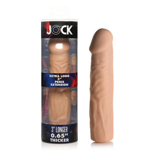 Jock Extra Long Penis Extension Sleeve – 3 in. Length, Light Color