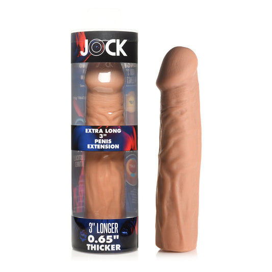 Jock Extra Long Penis Extension Sleeve – Tan – Adds 3 in. Length