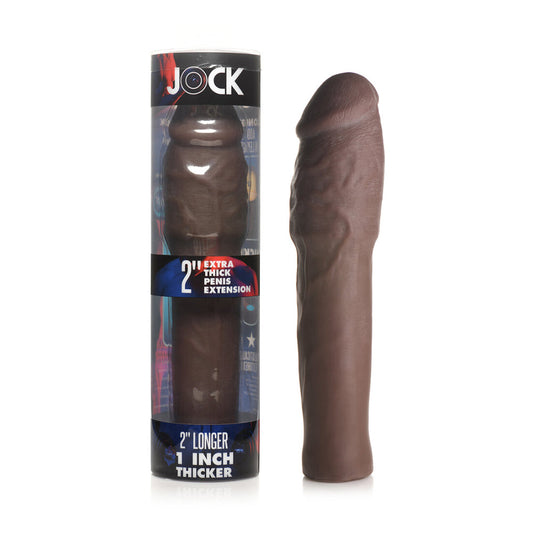 Jock Extra Thick Penis Extension Sleeve – 2 in. Length, Brown