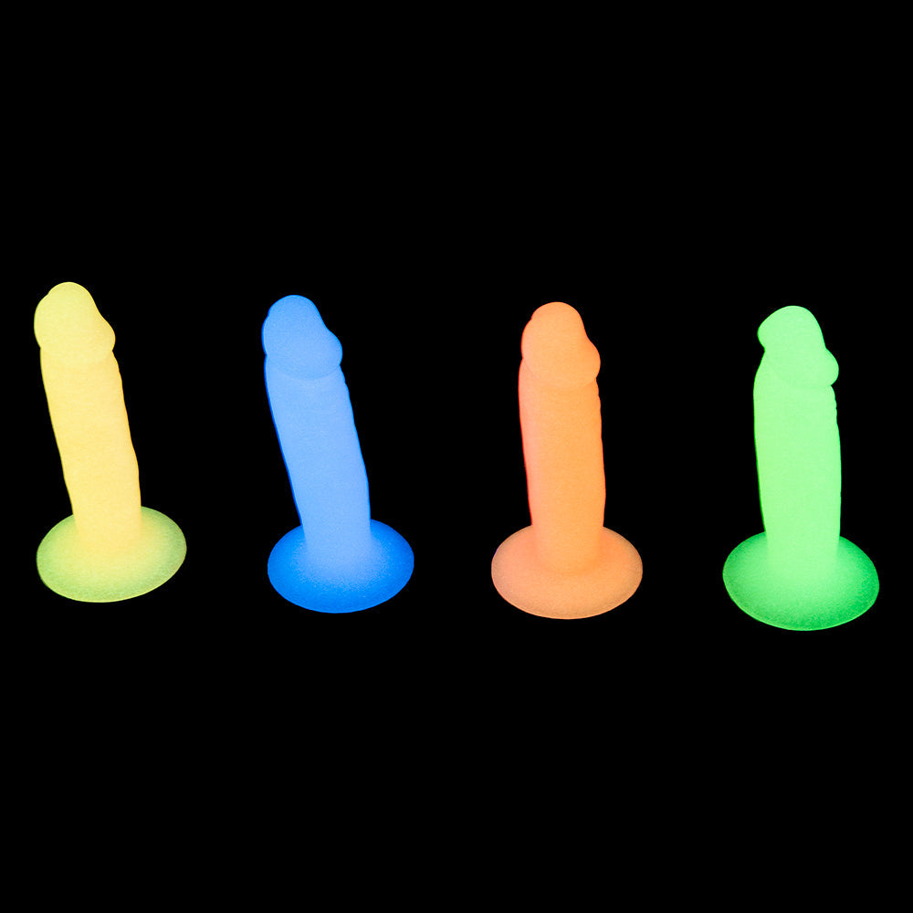 Addiction Silly Willy Glow-in-the-Dark Miniature Dildo – 3.3 in. – Pink