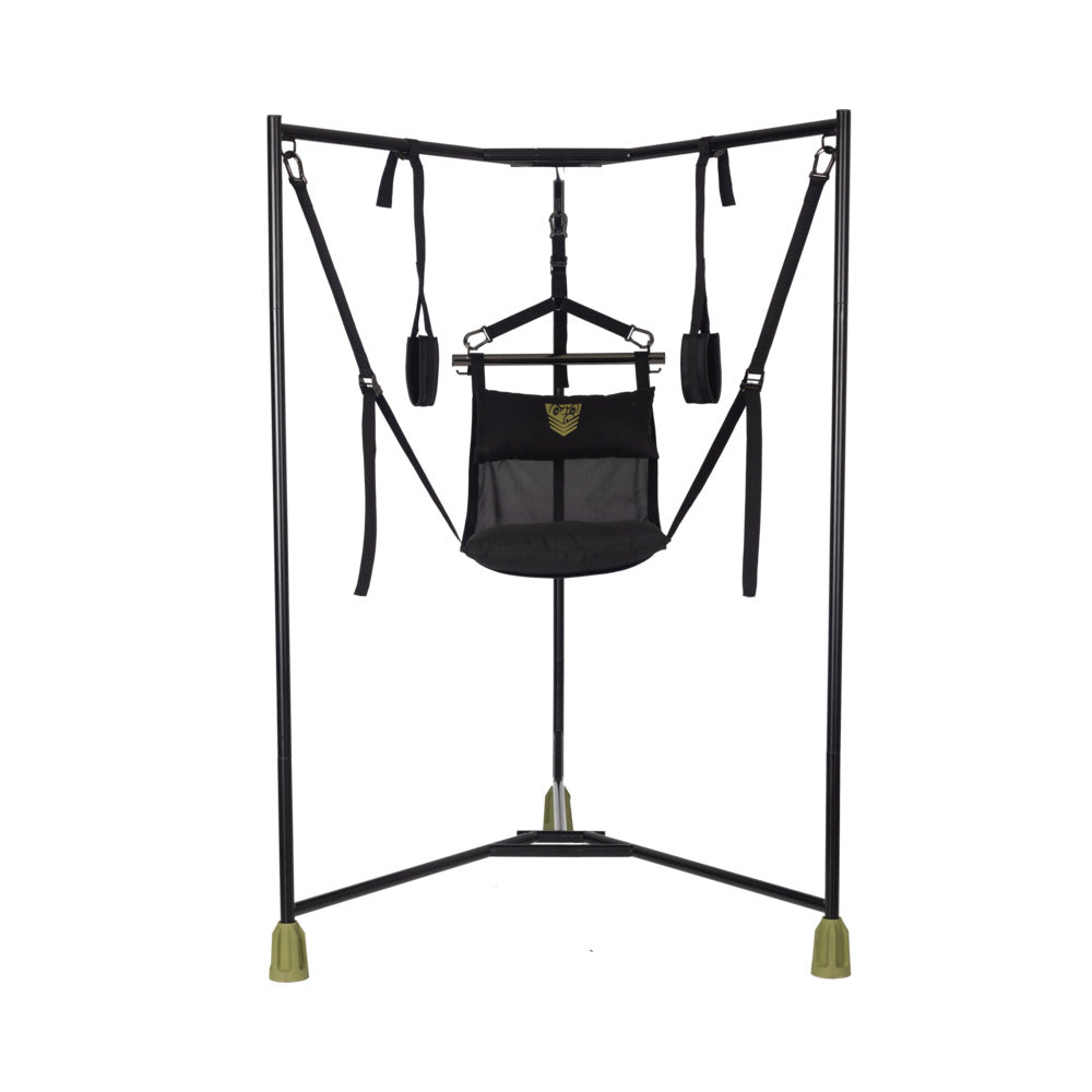 Fort Troff Hammock Hangar Sling – Black – Stable Frame with Adjustable Straps