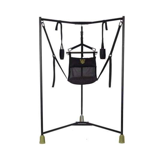 Fort Troff Hammock Hangar Sling – Black – Stable Frame with Adjustable Straps