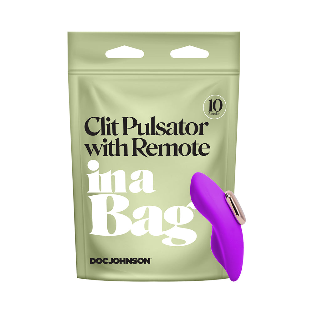 Doc Johnson In A Bag Panty Vibe with Remote – Purple – 10 Vibrating Functions