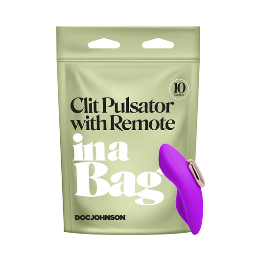 Doc Johnson In A Bag Panty Vibe with Remote – Purple – 10 Vibrating Functions