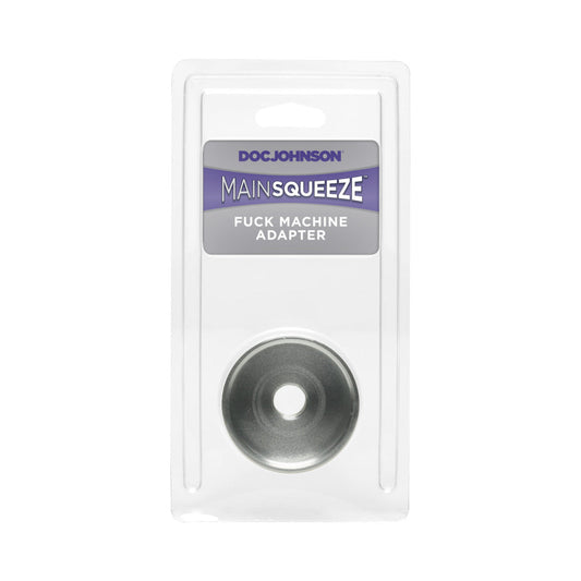 Doc Johnson Main Squeeze Adapter for Power Banger Fuck Machine - Silver