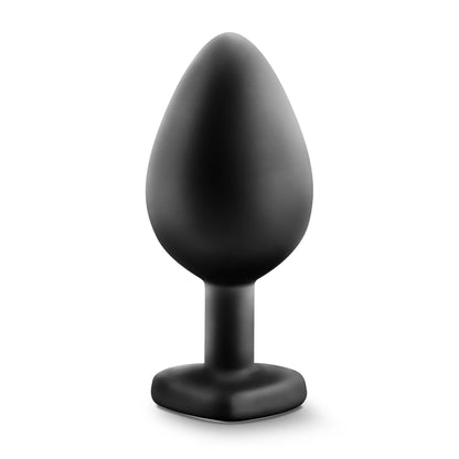 Temptasia Bling Plug - Medium Anal Plug with Flared Base - Black