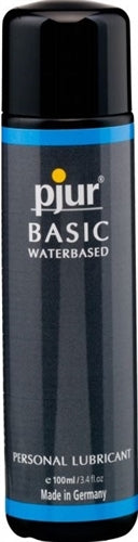 Pjur Basic Water Personal Lubricant – 3.4 Fl Oz (100 ml) – Clear