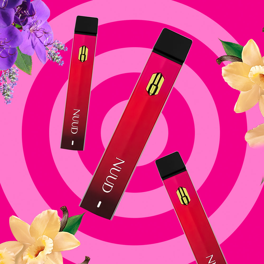 NUUD VAPORDISIAC Vanilla Lavender Disposable Vape - Red