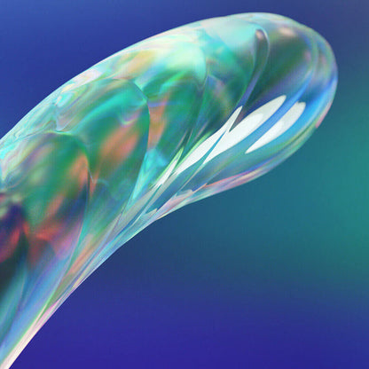 Biird Kalii Glass G-Spot Dildo – Teal