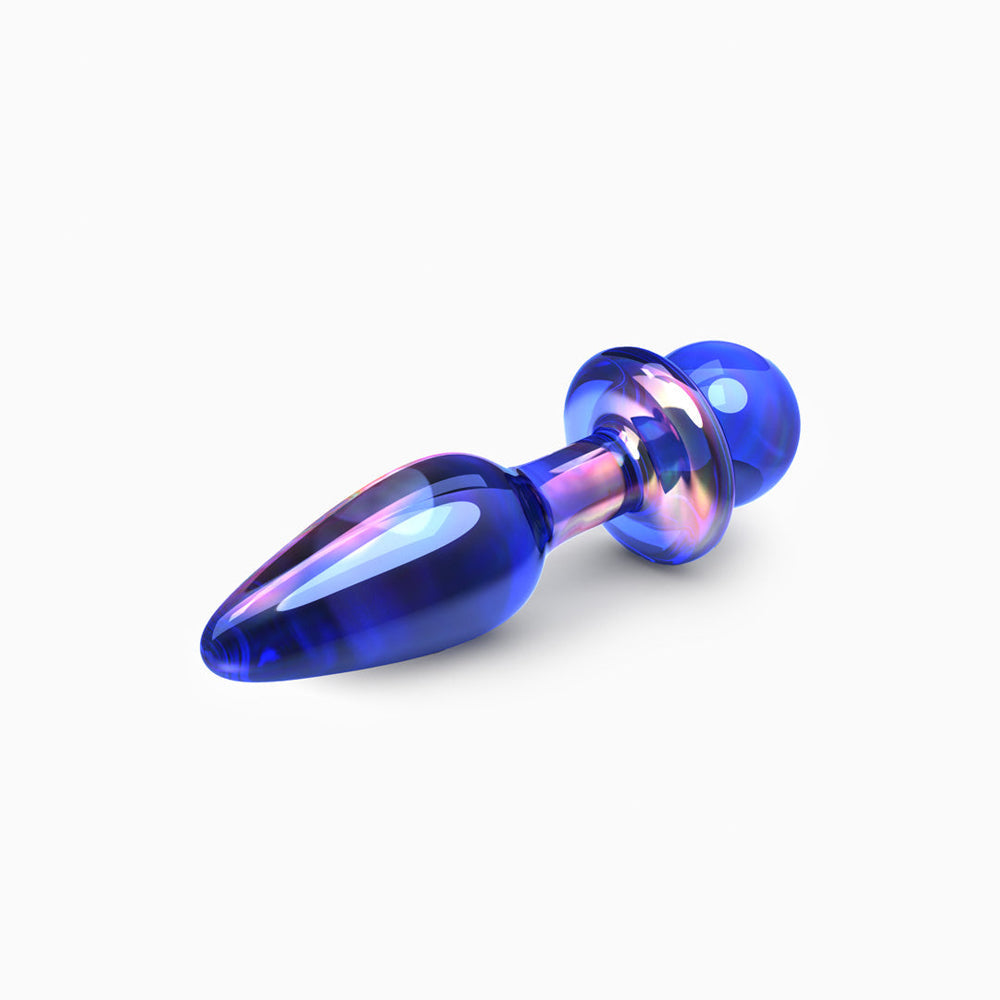 Biird Anii Glass Anal Plug – Purple – Hypoallergenic Borosilicate Glass