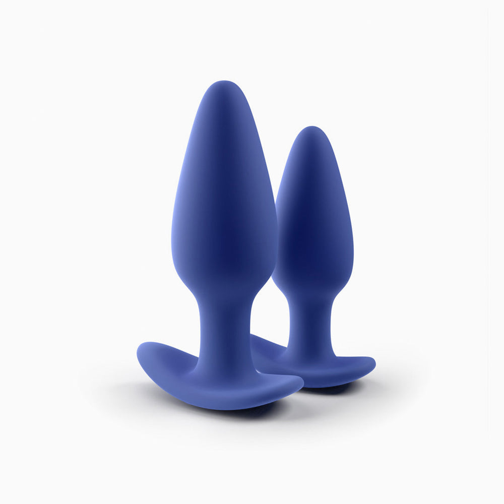 Biird Regii 2-Piece Anal Plug Set – Blue – Silicone