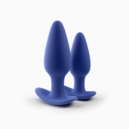 Biird Regii 2-Piece Anal Plug Set – Blue – Silicone