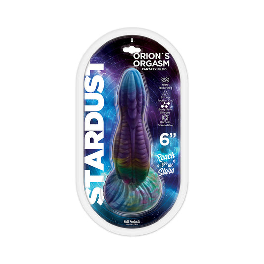Hott Products Stardust Orion's Orgasm 6 in. Silicone Dildo – Multi-Color