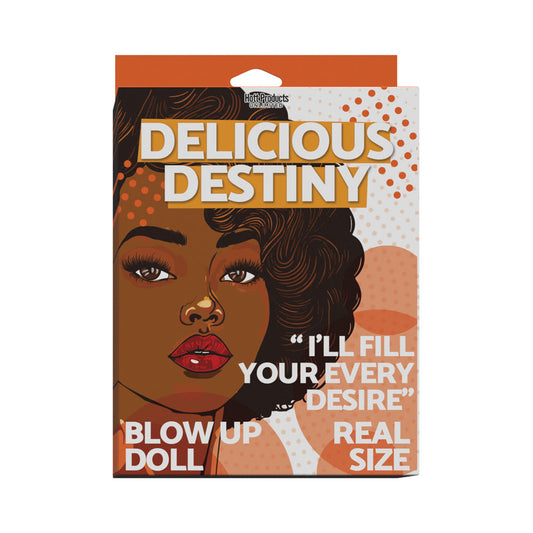 Hott Products Destiny Blow Up Doll - Inflatable Doll - Brown