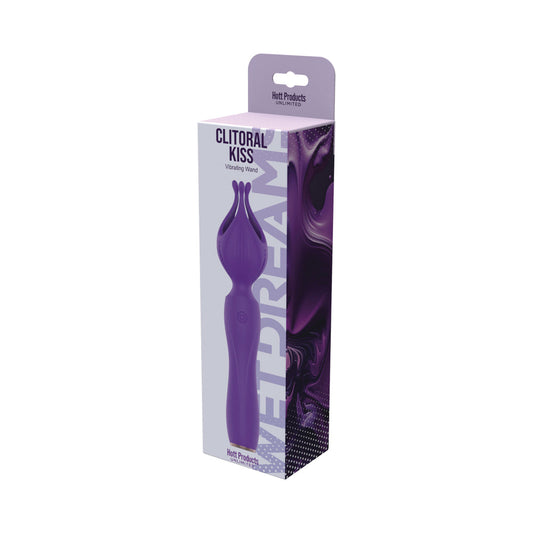Hott Products Clitoral Kiss Flower Petal Silicone Vibrator – Purple