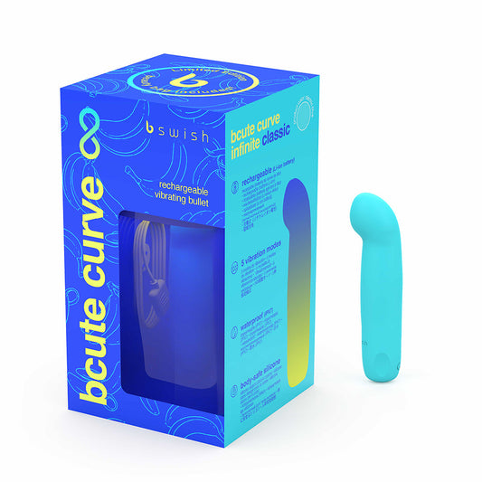 B Swish Bcute Curve Infinite LE G-Spot Bullet – Electric Blue