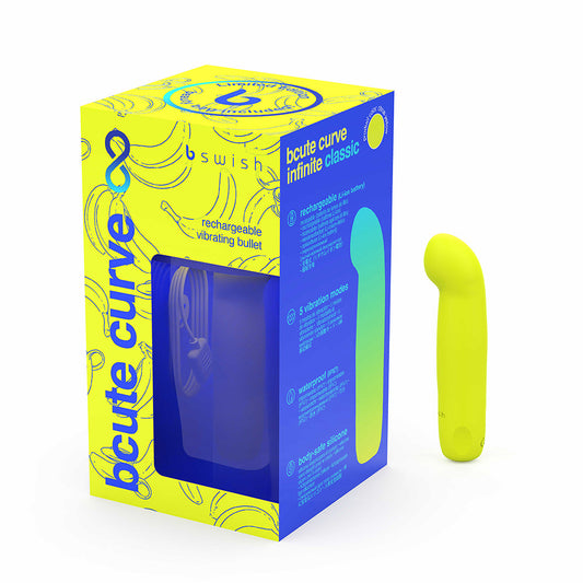 B Swish Bcute Curve Infinite Classic G-Spot Bullet – Citrus Yellow