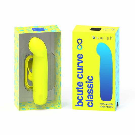 B Swish Bcute Curve Infinite G-Spot Bullet – Citrus Yellow