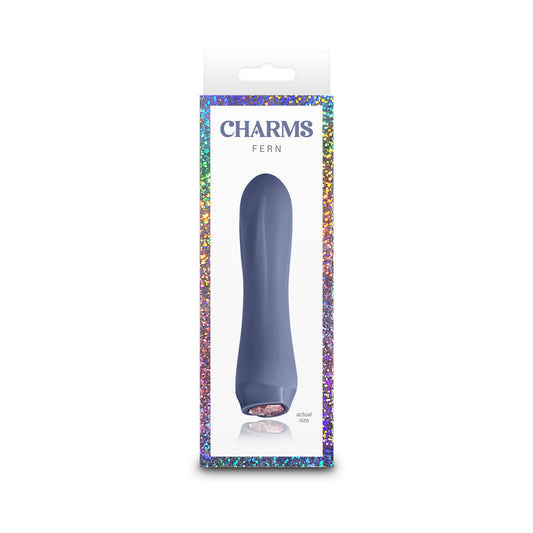 NS Novelties Charms Fern Gray Compact Vibrator – Gray