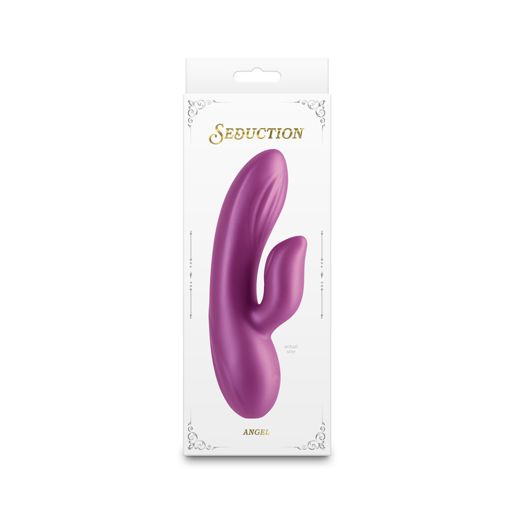 Seduction Angel Metallic Magenta Rabbit Vibrator with Dual Motors