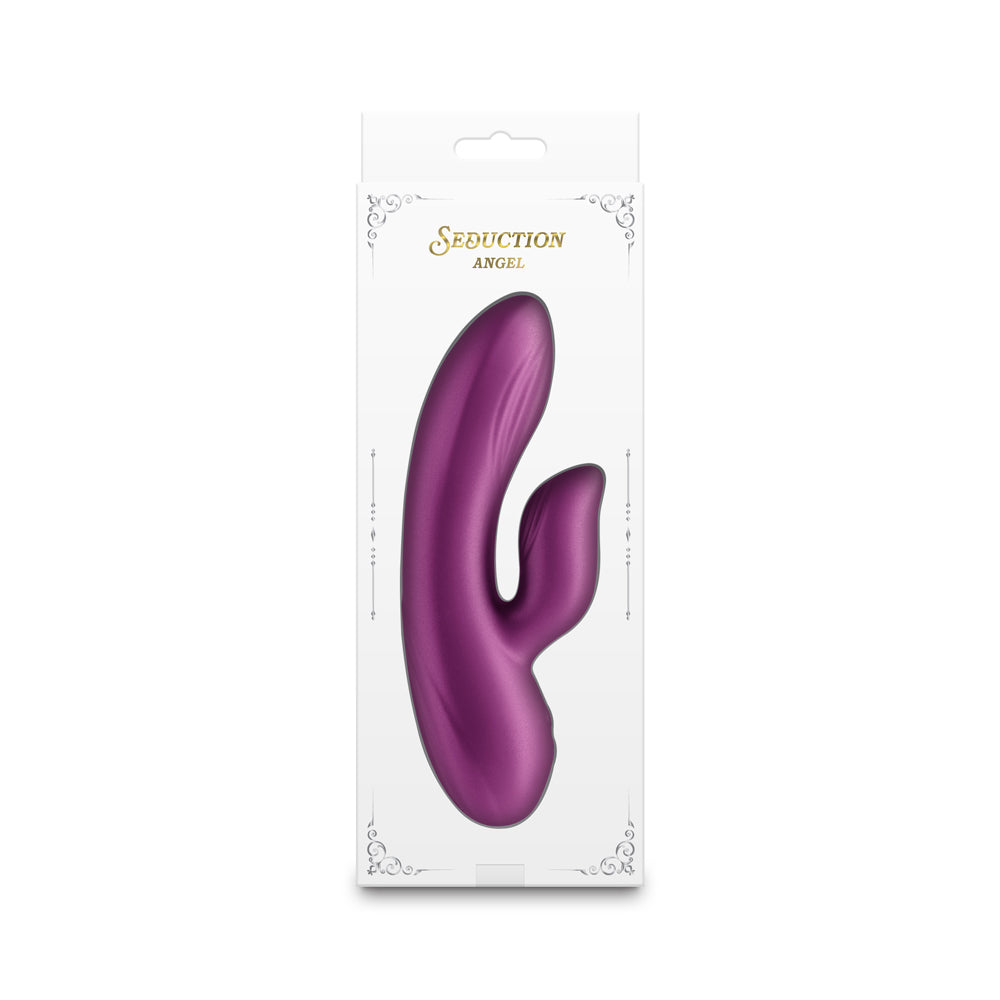 Seduction Angel Metallic Magenta Rabbit Vibrator with Dual Motors