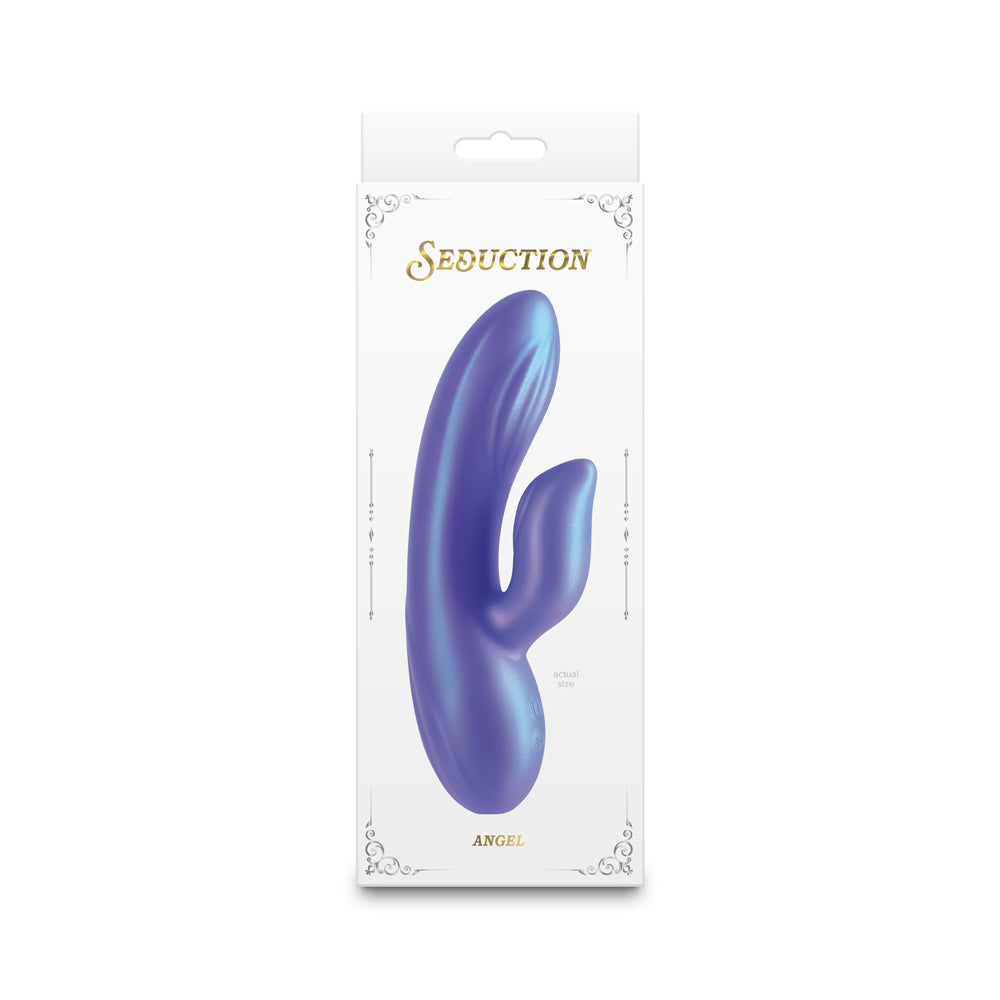 Seduction Angel Metallic Coral Rabbit Vibrator – Purple
