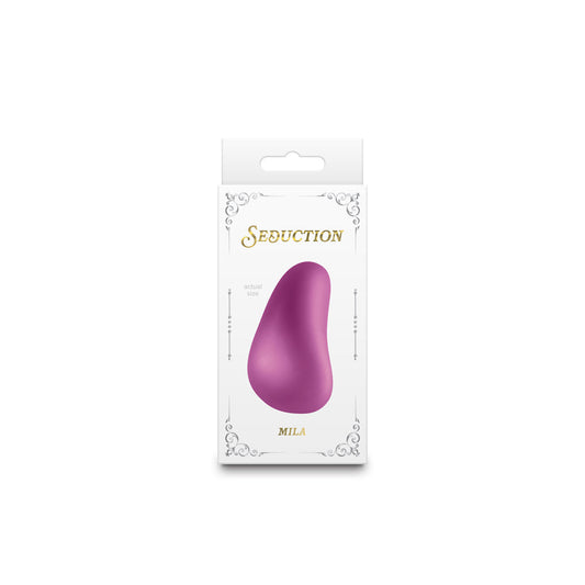 Seduction Mila Metallic Dusty Rose Curved Vibrator – Hot Pink
