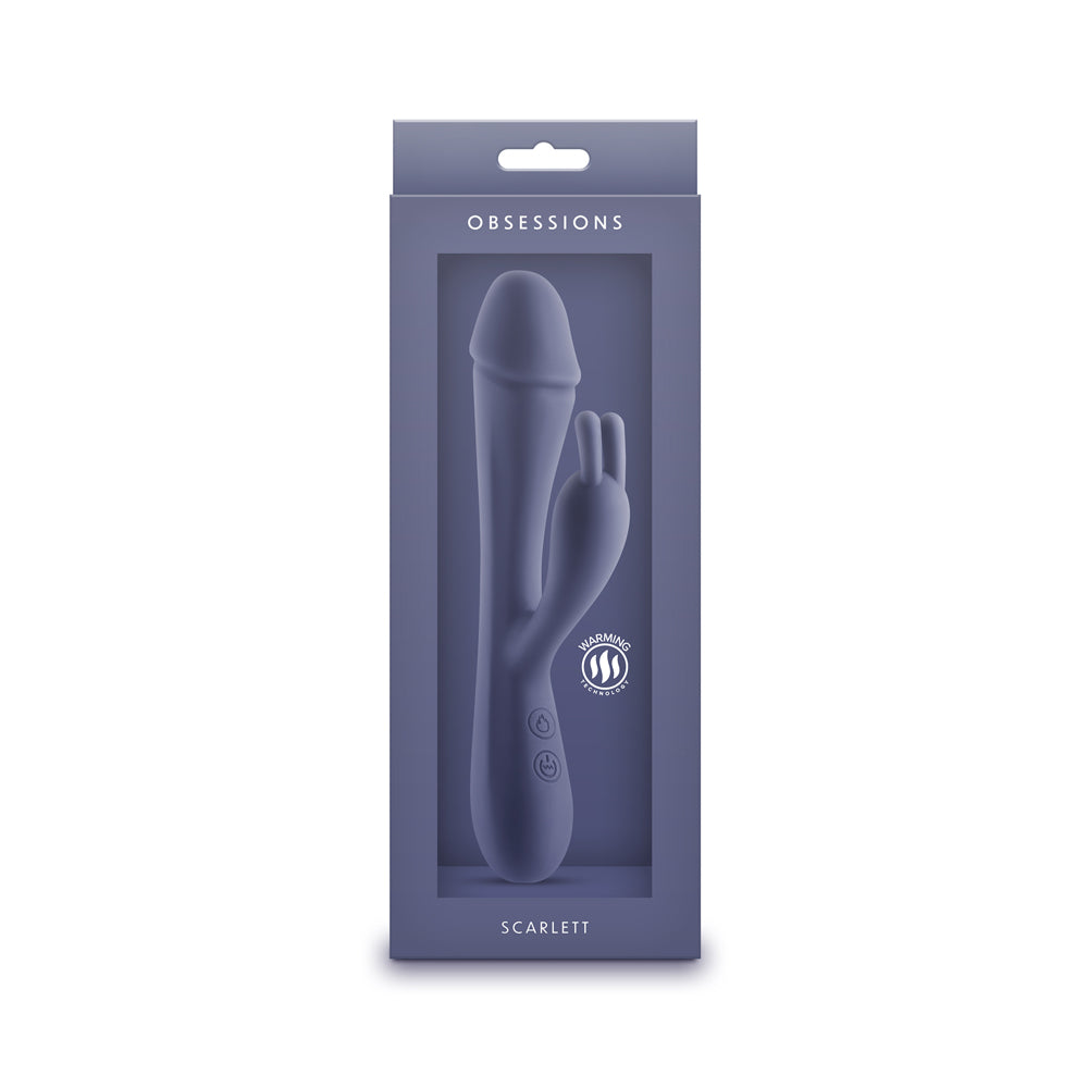 NS Novelties Obsessions Scarlett Rechargeable Silicone Toy with Heating Function – Dark Blue