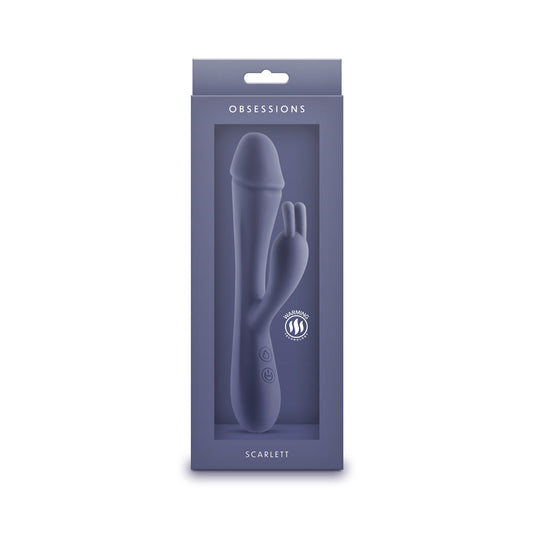 NS Novelties Obsessions Scarlett Rechargeable Silicone Toy with Heating Function – Dark Blue