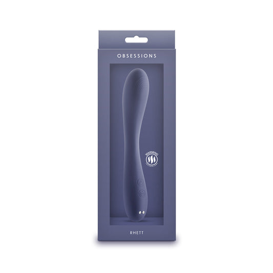 Obsessions Rhett Dark Blue Silicone Vibrator with Heating Function