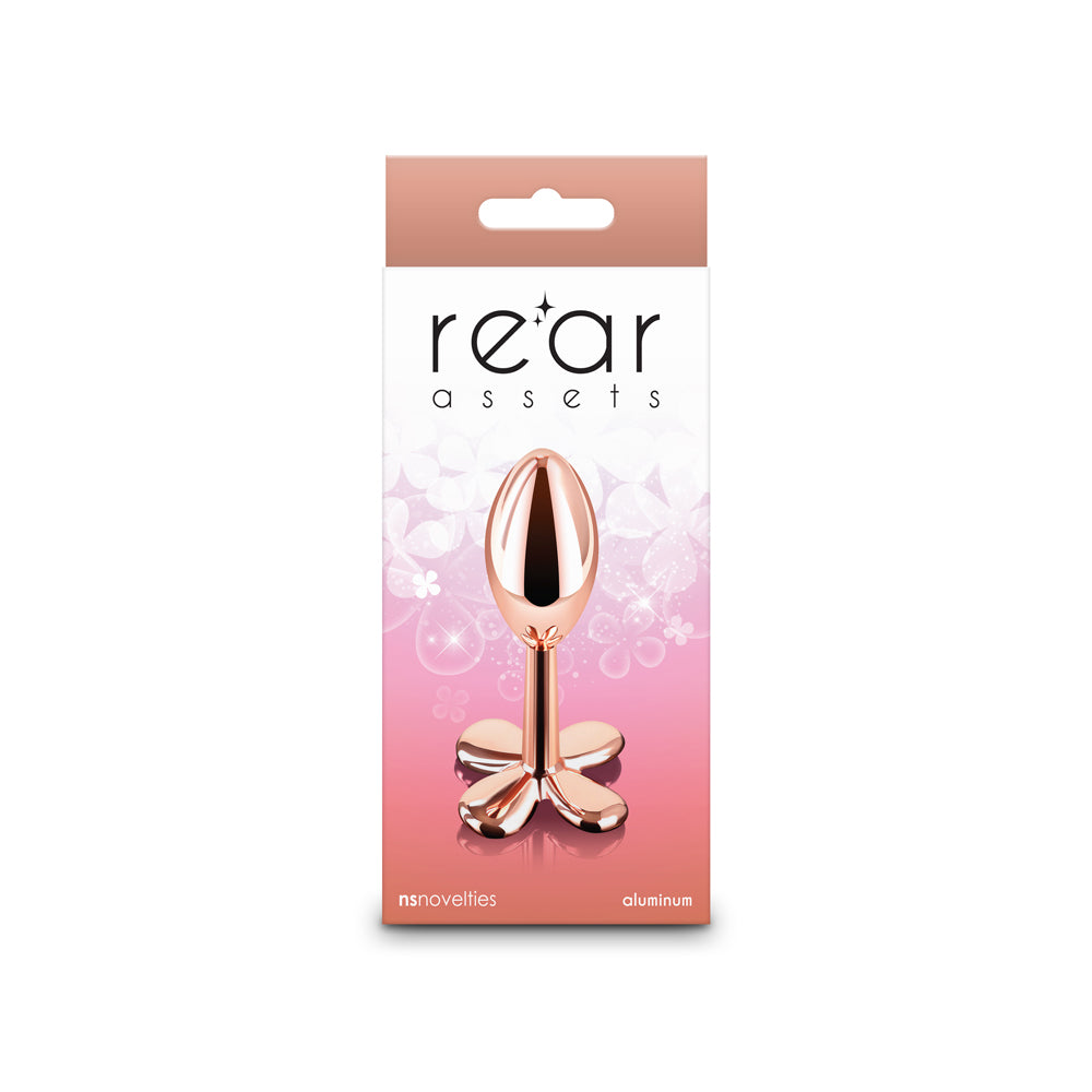 NS Novelties Rear Assets Clover Anal Toy – Rose Gold