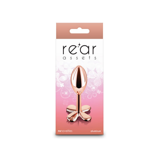 NS Novelties Rear Assets Clover Anal Toy – Rose Gold