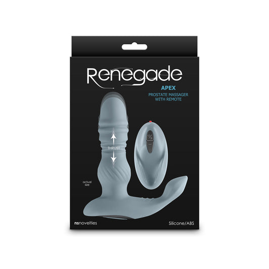 Renegade Apex Gray Prostate and Testicle Massager with Remote Control