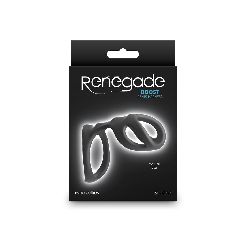 Renegade Boost Cock Ring – Black Silicone