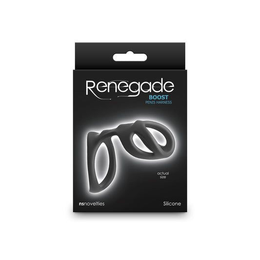 Renegade Boost Cock Ring – Black Silicone