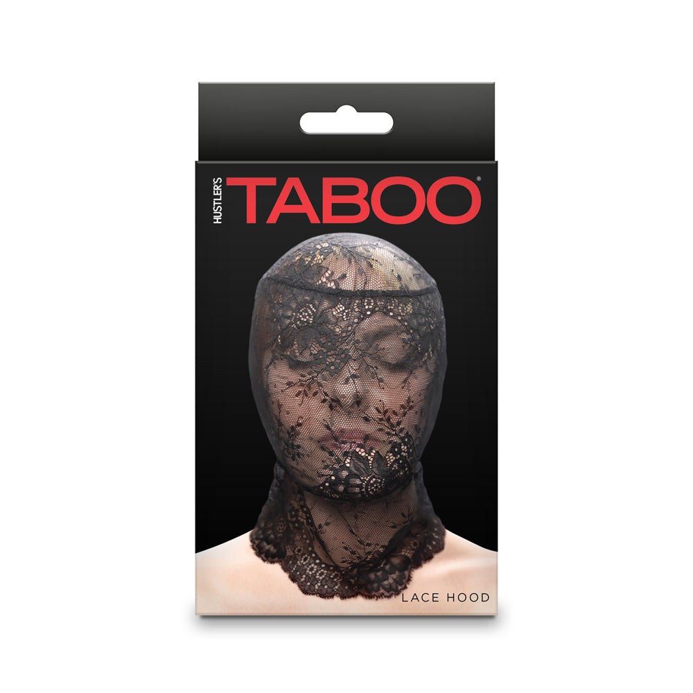 Hustler Taboo Lace Hood - Black - Stretch Lace Design