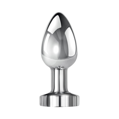 Gender X Rockin' Metal Plug XL Rechargeable Vibrating Anal Plug with 7 Speeds - Silver