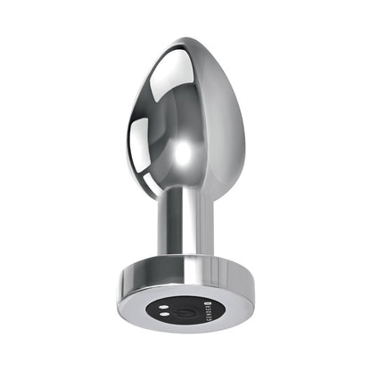 Gender X Rockin' Metal Plug XL Rechargeable Vibrating Anal Plug with 7 Speeds - Silver