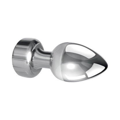 Gender X Rockin' Metal Plug XL Rechargeable Vibrating Anal Plug with 7 Speeds - Silver